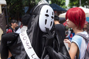 Cosplay of the anime character No Face from Spirited Away